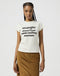 Wrangler Women's Shrunken Band T-Shirt in Vintage White